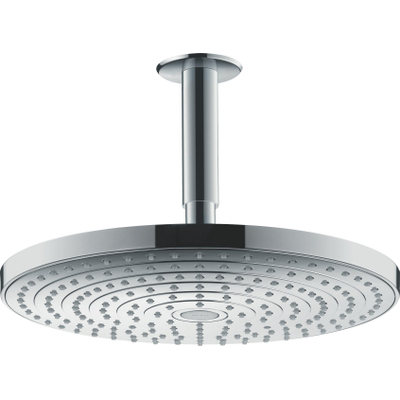 Hansgrohe Douche de tête Raindance Select S 300 2jet avec raccord plafond 100 mm blanc/chromé