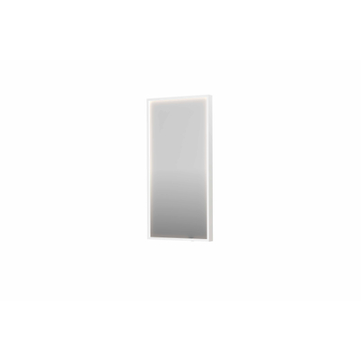 INK SP19 spiegel - 40x4x80cm rechthoek in stalen kader incl dir LED - verwarming - color changing - dimbaar en schakelaar - mat wit