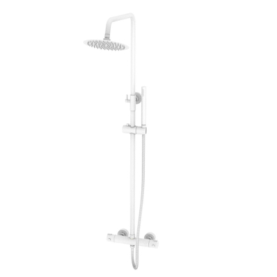 Best Design White thermostatische regendouche-opbouwset wit mat SHOWROOMMODEL