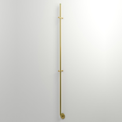 Instamat Jay Elektrische Handdoekradiator 172cm hoog 29Watt Geborsteld Messing SHOWROOMMODEL