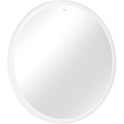 Hansgrohe Xarita Lite S spiegel – rond Ø90 cm – LED-verlichting – voor wandschakelaar – Wit mat