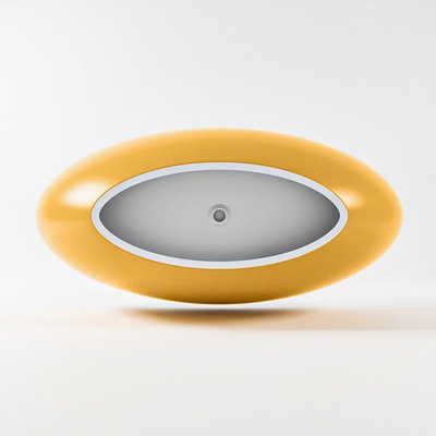 MONDIAZ FLOAT baignoire autoportante 170x80cm couleur Ocher baignoire intérieure talc