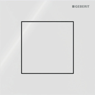 Geberit type 40 urinioir bedieningsplaat - pneumatisch - vierkant - wit