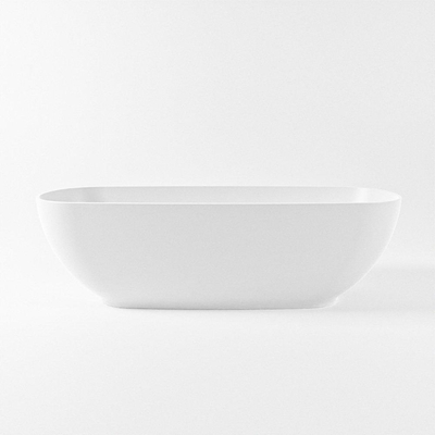 MONDIAZ ROCK Baignoire îlot - 170x70cm - talc