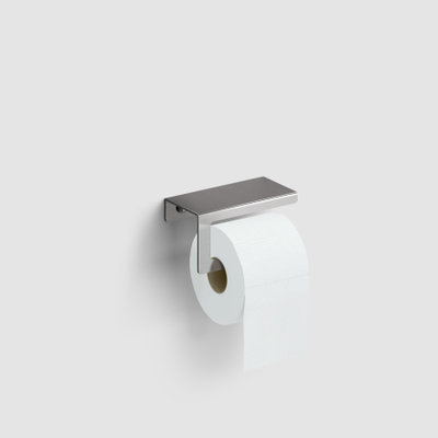 Clou Fold porte-rouleau papier toilette sans couvercle - modèle courbé - inox gebors.