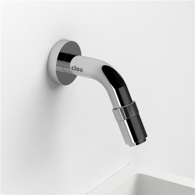 Clou Flush 1 ensemble lave-mains 28x27x9cm sans trou de robinet avec bouchon Céramique Blanc incluant robinet et siphon chrome