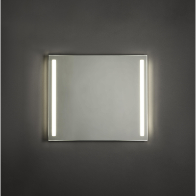 Adema Squared badkamerspiegel 80x70cm met verlichting links en rechts LED met spiegelverwarming en sensor schakelaar OUTLETSTORE