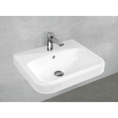 Villeroy & Boch Architectura wastafel - 55x47cm - met kraangat - met overloop - White Alpine (glans wit)