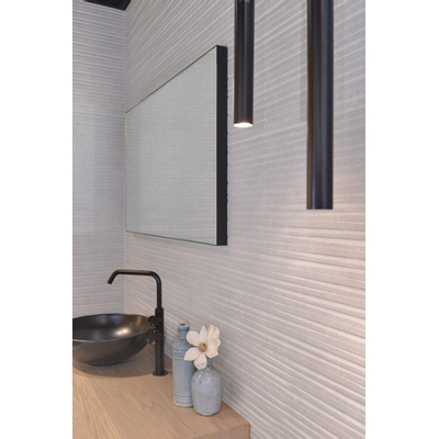 LoooX Black Line miroir – rectangle – 80 x 60 cm – sans éclairage – Noir mat