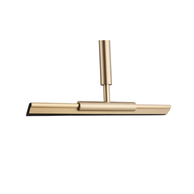 Fortifura Galeria Vloerwisser - 125cm - inclusief houder - geborsteld messing (goud)