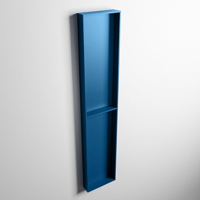 Mondiaz Easy nis 29.5x89.5x8cm voor Inbouw/opbouw 2 open vakken Solid surface Jeans/Jeans