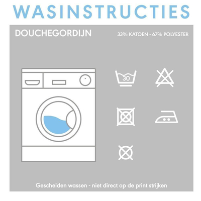 Sealskin Coloris Rideau de douche Polyester/Coton 180x200 cm Écru