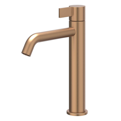 Ivy Pact wastafelkraan - opbouw - voorsprong 14.9cm - coldstart - PVD - geborsteld koper