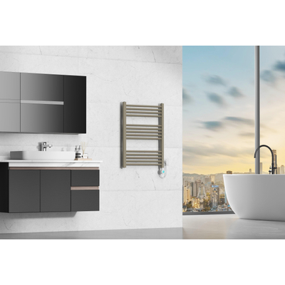 Rosani Avant radiateur électrique - 80x60cm - 400 watts - taupe