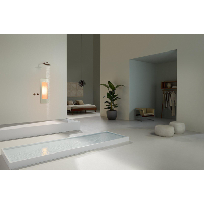 Sunshower Round Small One infrarouge encastré 95x33x10cm White