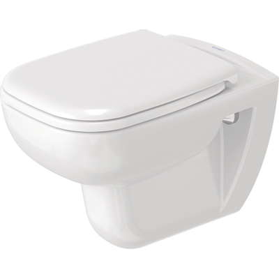 Duravit D-code Wandcloset - diepspoel - spoelrandloos - 35.5x54.5cm - rimless - wit
