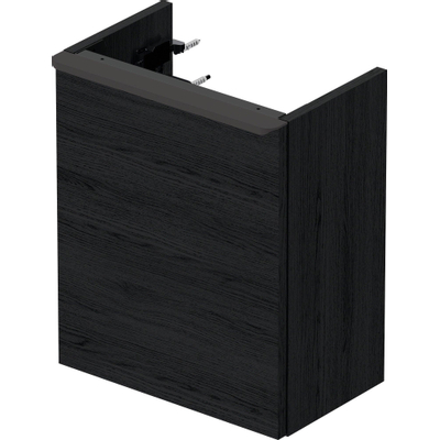 Duravit D-Neo wastafelonderkast 36.4x44x22.2cm Rechtsdraaiend 1 deur Eiken (zwart) Mat