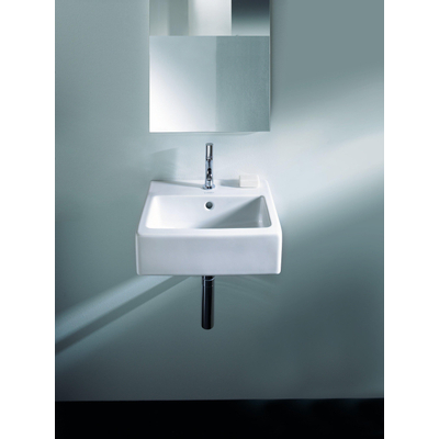 Duravit Vero wastafel 50x47cm met kraangat en overloop met wondergliss wit