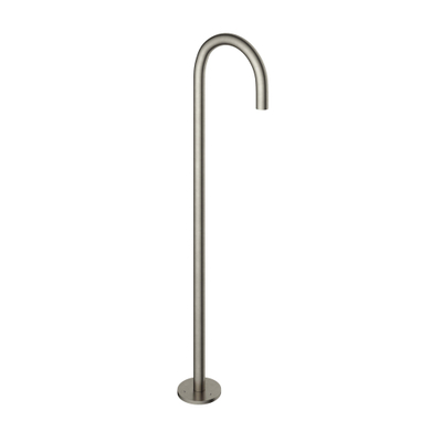 Hotbath Cobber bec de baignoire autoportant nickel brossé
