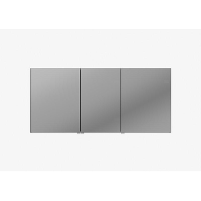 Plieger lusso spiegelkast - 140.6x64x157cm - 3 deuren links - buitenzijde gespiegeld