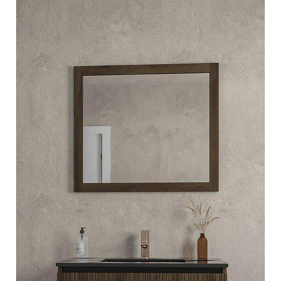 FugaFlow Eccelente Arredo miroir 80x70cm bois toffee