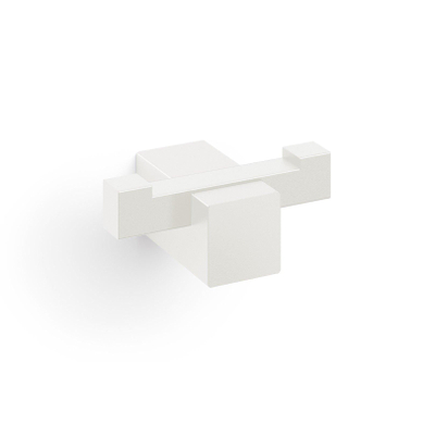 Zack Carvo Handdoekhaak - 7x3cm - dubbel - wit
