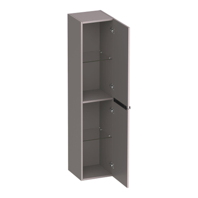 BRAUER Elevate armoire de salle de bains - 160x35x35cm - sans poignées rapportées - 2 portes - ouverture à gauche ou à droite - taupe mat