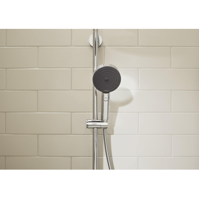 Hansgrohe Pulsify S Regendoucheset - thermostatisch - 26cm hoofddouche - ronde 3 standen handdouche - brushed bronze