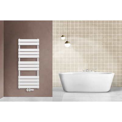 Belrad Radiateur porte-serviettes - raccordement central - 1200X500mm - Blanc