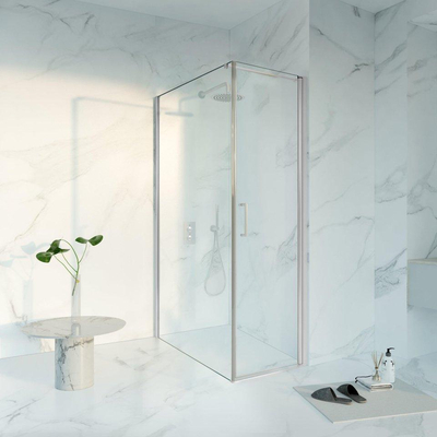 FugaFlow Eccelente Vetro Douchecabine - 60x120x200 - Profiel veiligheidsglas - anti kalk - chroom