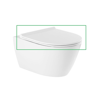 Sanindusa Sanlife Toiletzitting - 38x46.1x1cm - softclose - quickrelease - wit OUTLETSTORE