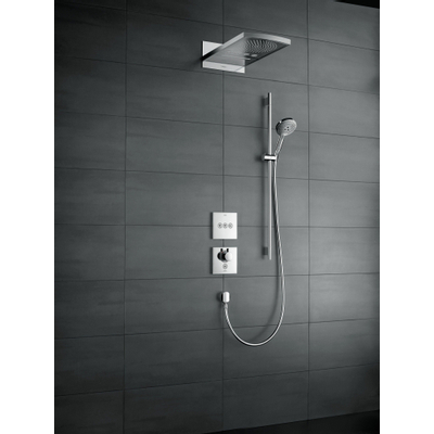 Hansgrohe Raindance select glijstangset 90cm met handdouche wit-chroom