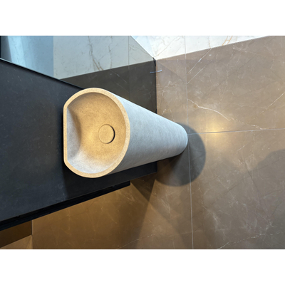 Ideavit Evo Lavabo îlot - 28x24.5x90cm - béton - gris