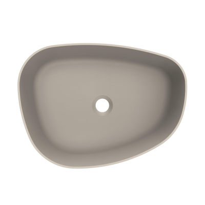 Arcqua Rocker Vasque à poser - organique gauche - 50x37cm - argile mate
