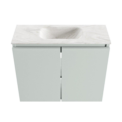 MONDIAZ TURE-DLUX 60cm toiletmeubel Greey. EDEN wastafel Ostra positie midden. Zonder kraangat.