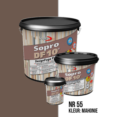 Sopro Vloer- en wandtegel Voegmortel Sopro DF 10 Flexibel mahonie nr. 55 5kg Bruin