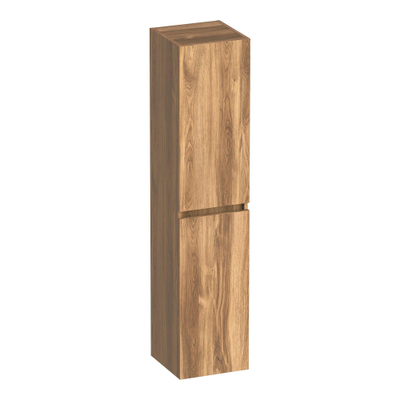 BRAUER Joy Armoire de salle de bains - 160x35x35cm - 2 portes - sans poignée - réversible gauche ou droite - Honey