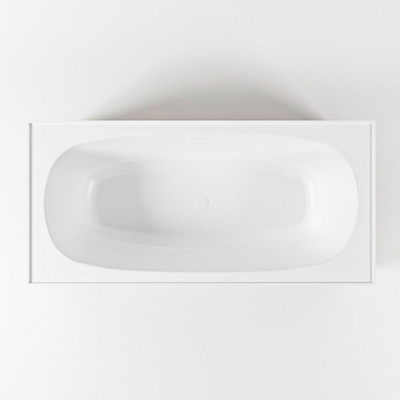 MONDIAZ FREEZE Baignoire îlot - 180x85cm - Rouille/talc