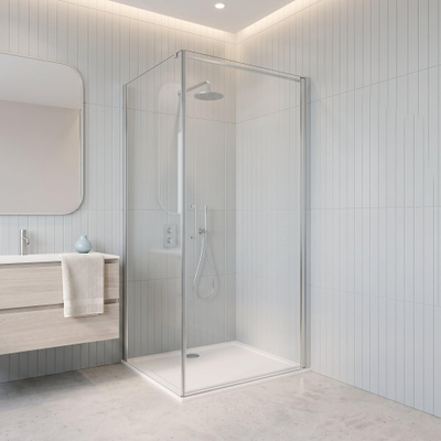 Fortifura Galeria Douchecabine - 90x120x200cm - profiel veiligheidsglas - antikalk - chroom