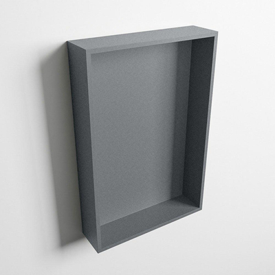MONDIAZ EASY Nis - 44.5x29.5cm - geschikt voor in- of opbouw - 1 vak - kleur Plata | Plata