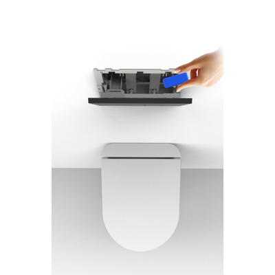 QeramiQ Blue Fresh Sticks - bâtonnets pour WC - boîte - 96 pièces - bleu