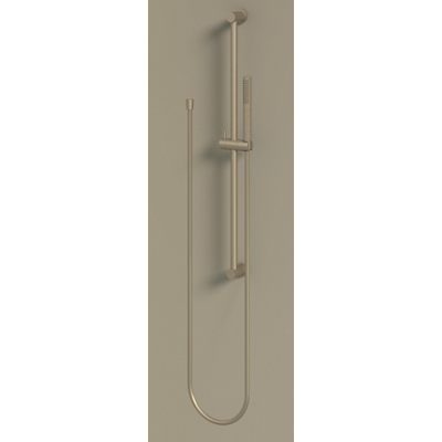 IVY Glijstangset - met handdouche - staafmodel - doucheslang 150cm - Geborsteld nickel PVD OUTLETSTORE