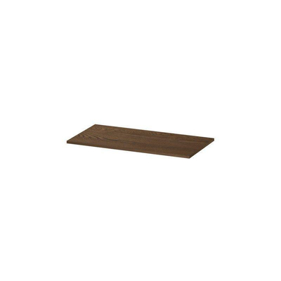 INK Topdeck Wastafelblad - 90x1.6x45cm - tbv onderkast - Eiken - Massief eiken Chocolate