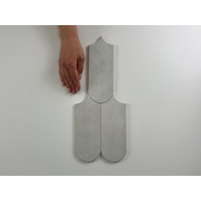 Terravito Evarno wandtegel - 8x21.5cm - Pearl mat (grijs)