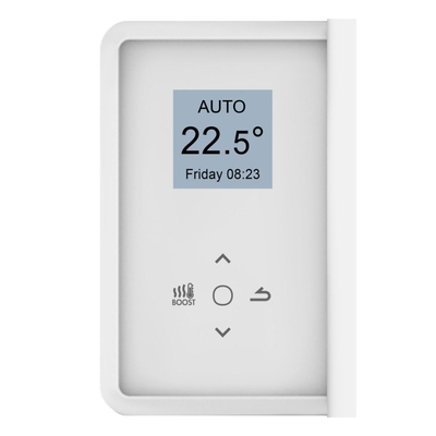 Go by Van Marcke Doris radiateur sèche-serviettes électrique 109,5x50cm 1500 watt avec ventilateur et panneau de commande numérique blanc