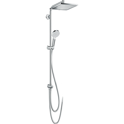 Hansgrohe Crometta e Croma e - 240 - 1jet - showerpipe reno - met ecosmart - hoogglans chroom