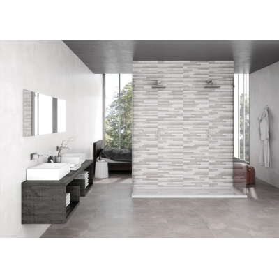 ÉCHANTILLON Terravito Velaro carreau mural et de sol - 30x60cm - 9mm - rectifié - effet béton - gris mat