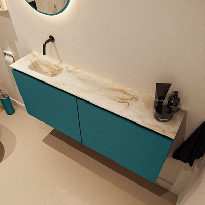 MONDIAZ TURE-DLUX 120cm toiletmeubel Smag. EDEN wastafel Frappe positie links. Zonder kraangat.