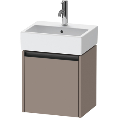 Duravit Ketho 2 meuble sous-lavabo avec 1 porte 43.4x33.8x44cm gauche, avec poignée basalte anthracite mat