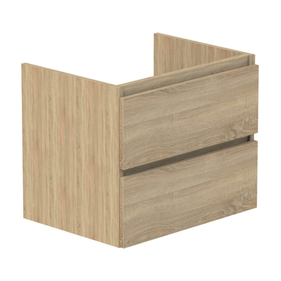 Thebalux meuble bas, Beat 45, 2x tiroir en applique, 2x liste de préhension en bois couleur meuble